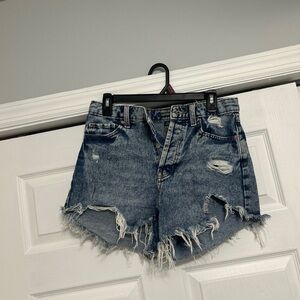 Distressed Denim Women's Shorts